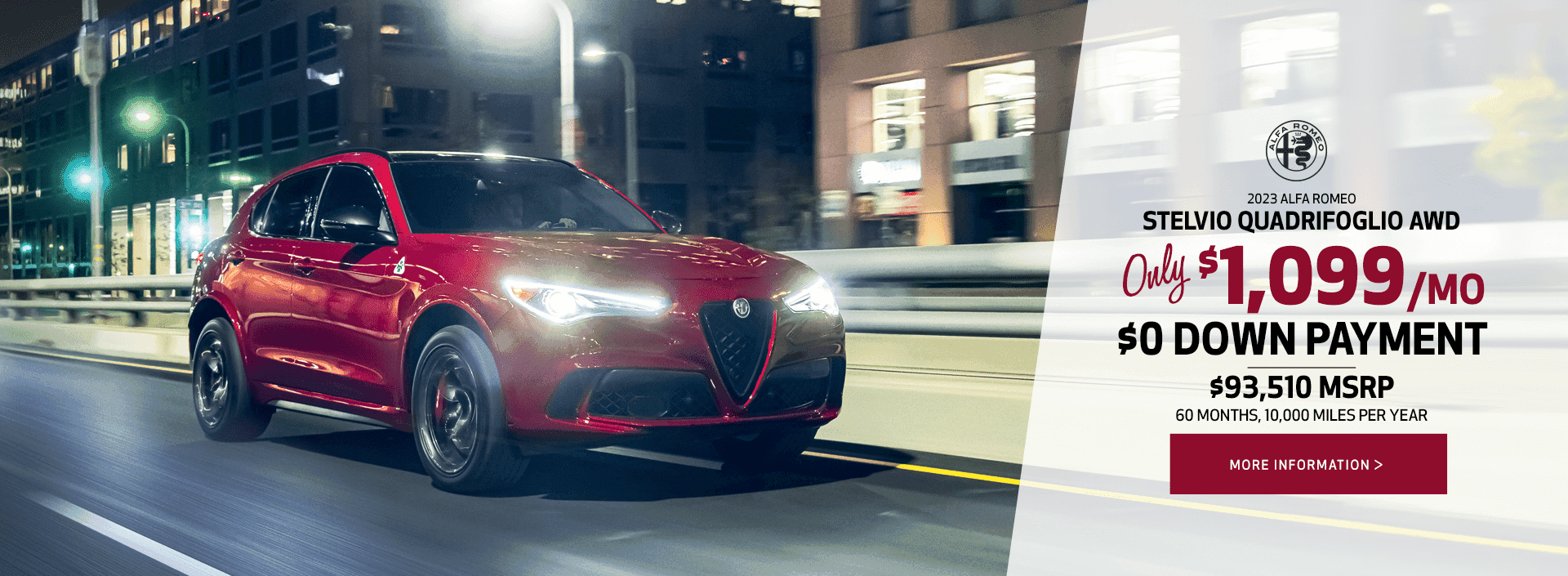 2023 Stelvio Quadrifoglio AWD Lease