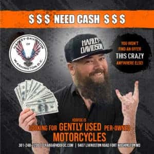 need cash, craig garrett, harley davidson, washington, motorcycles