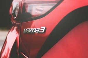 Red Mazda3 in Fort Worth