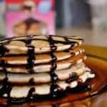 Pancakes with Chocolate Syrup