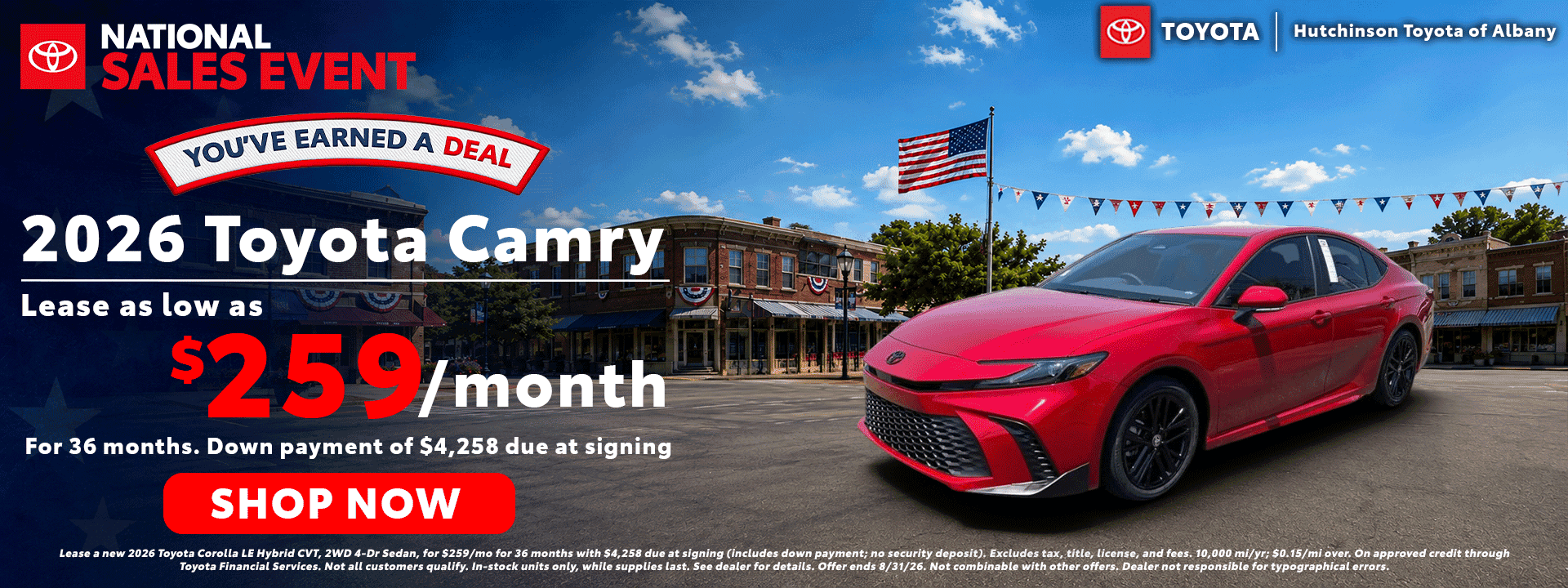 2026 Camry - as low as $259/month