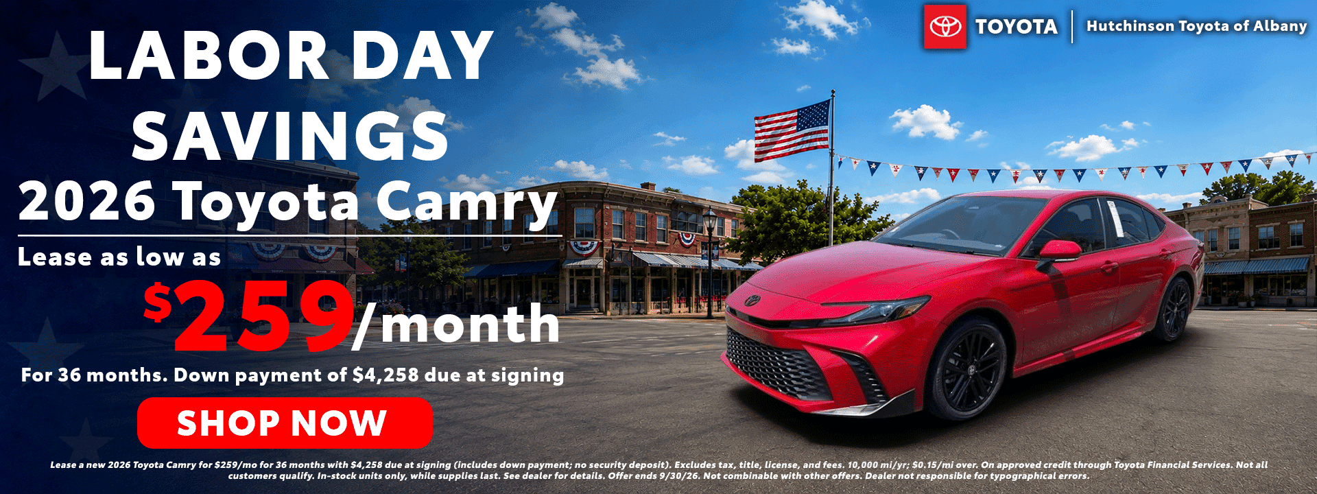 2026 Camry - as low as $259/month