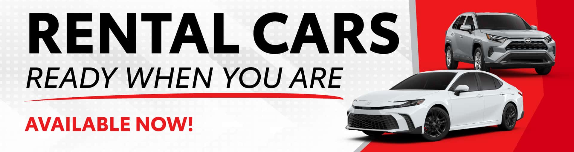 Rental Cars Available