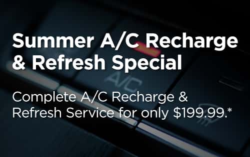 Complete A/C Recharge & Refresh Service for only $199.99.*