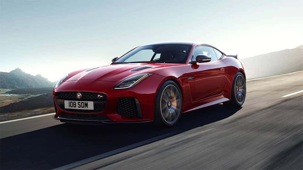 2020-Jaguar-The-F-TYPE-SVR-in-Caldera-Red-on-open-road