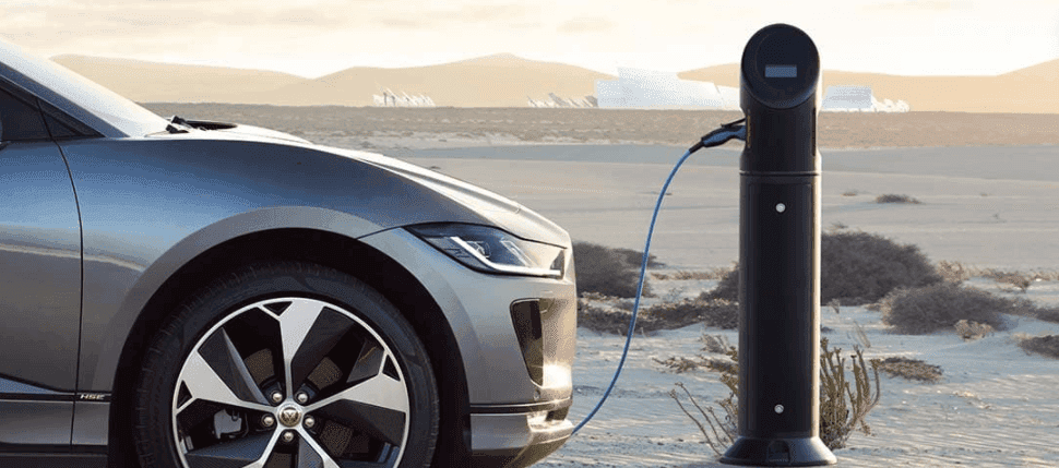 Jaguar i pace on sale charging stations