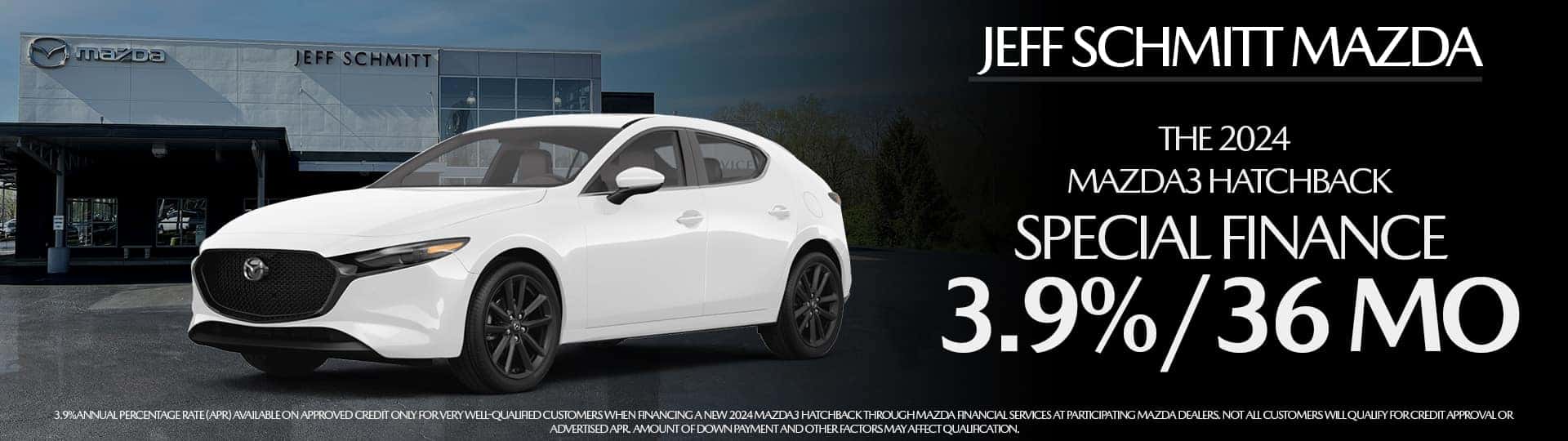 Mazda Desktop Homepage banner 3 hatchback