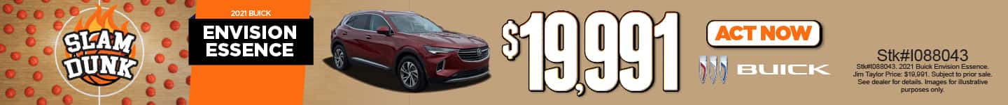 2021 Buick Envision Essence Stk#I088043 $19,991