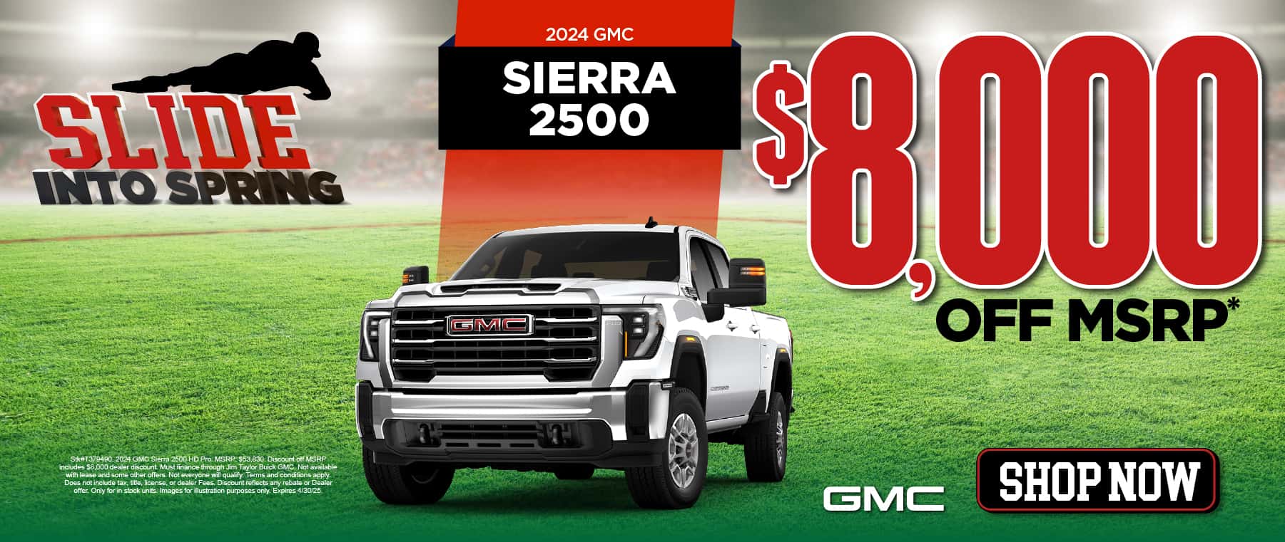 2024 GMC Sierra 2500 $8,000 off MSRP
