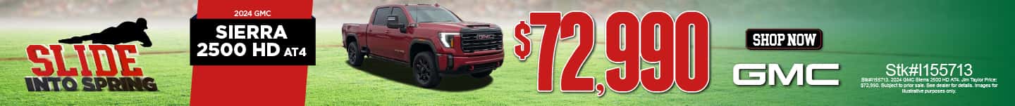 2024 GMC Sierra 2500 HD AT4 Stk#I155713 - $72,990