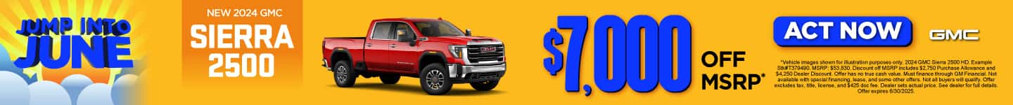 New 2024 GMC Sierra 2500 $7,000 Off MSRP*