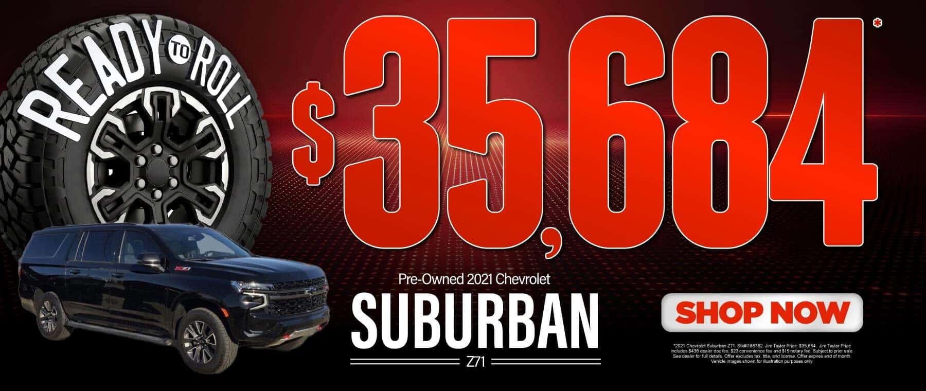 Pre-Owned 2021 Chevrolet Suburban Z71 "$35,684* LINK TO VEHICLE"
