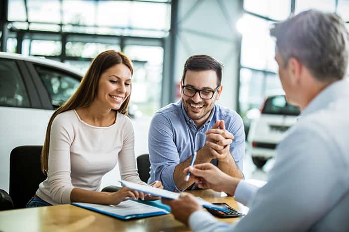 Customers applying for finance