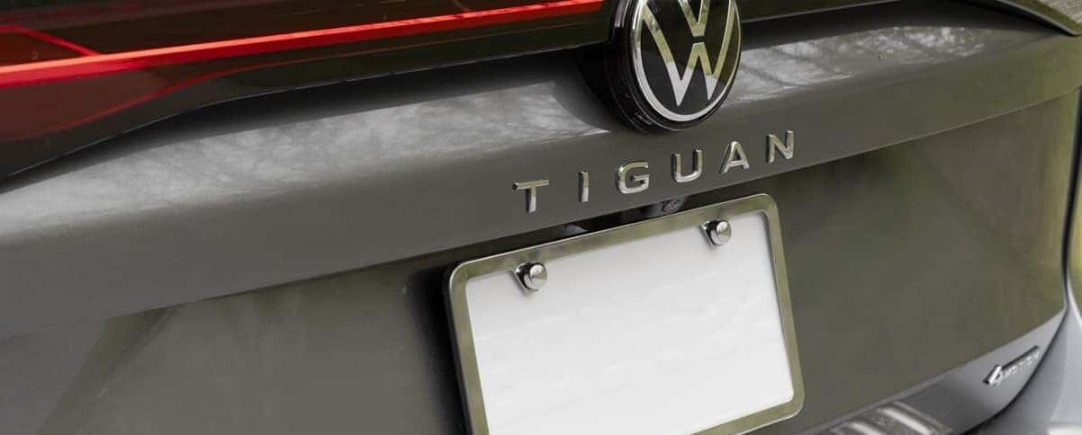 Close up of rear view of Volkswagen Tiguan from Volkswagen Dealer near Collegeville, PA
