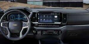 Interior of the 2025 Chevy Silverado HD truck