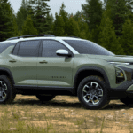 2026 Chevrolet Equinox parking outdoor with the woods in background