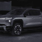 2026 Chevrolet Silverado EV charging in a garage
