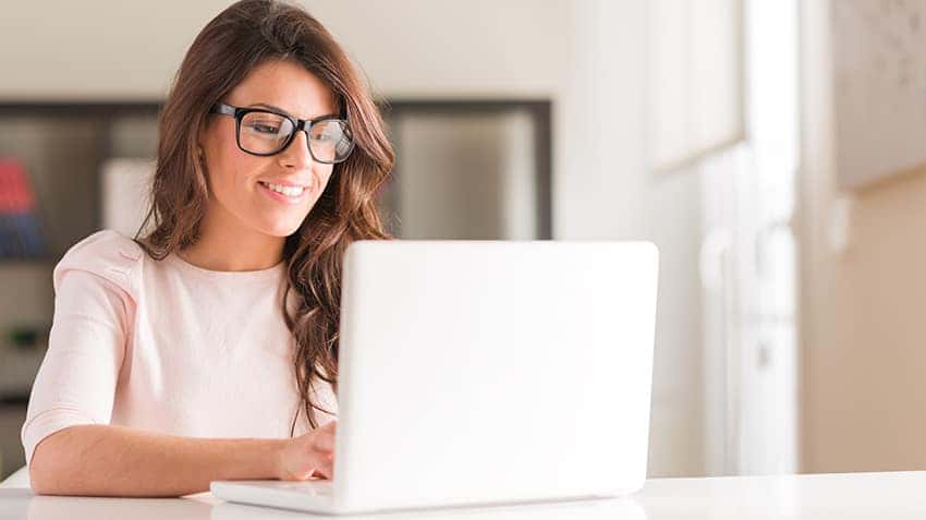 Woman on laptop