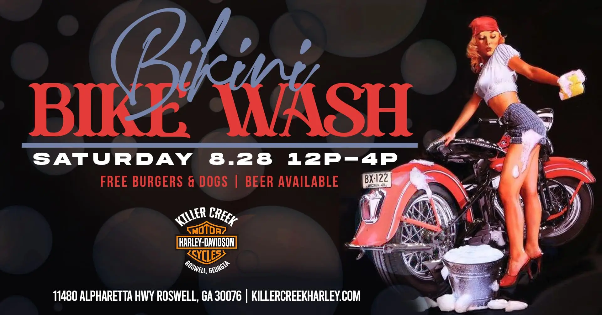 bikini motorcycle wash