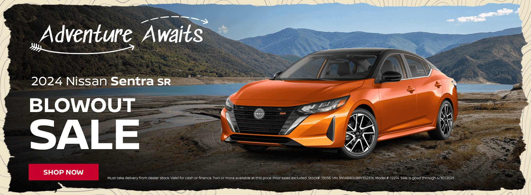 2024 Sentra SR Blowout sale