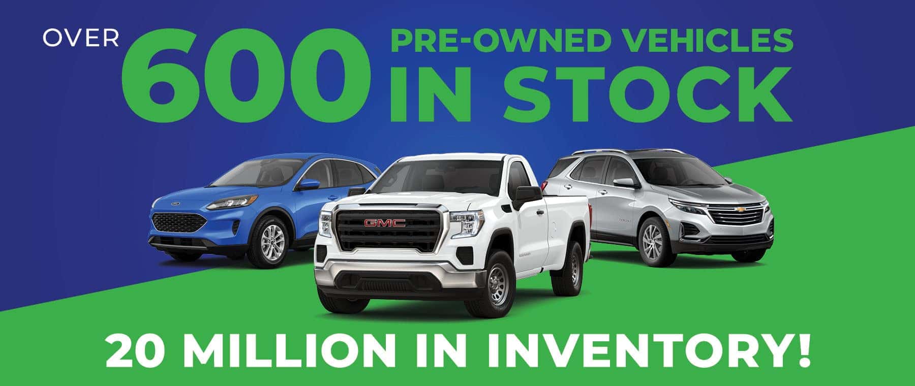 Over 600 vehicles available