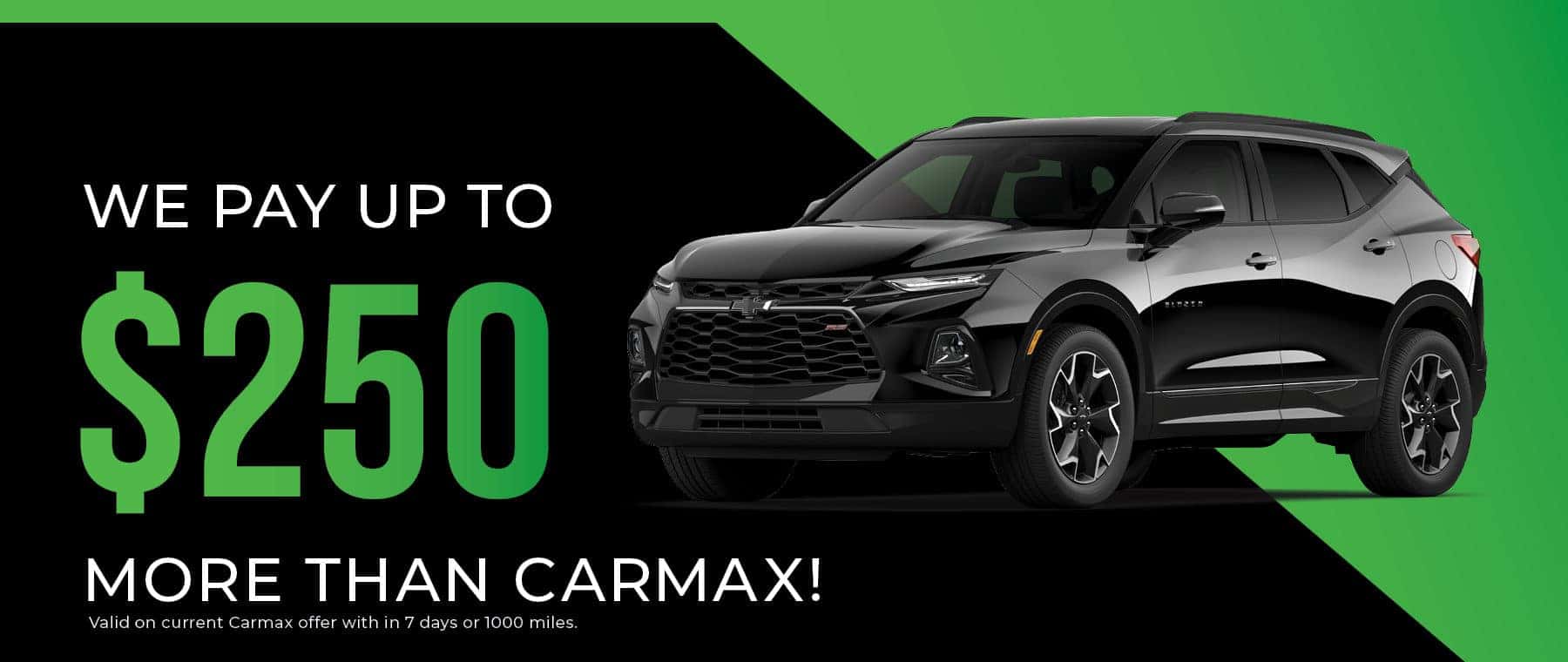 $250 more that Carmax