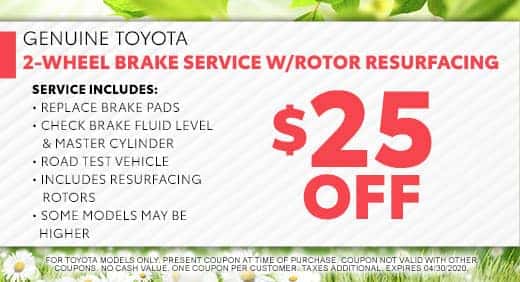 Brake Service at Massey Toyota in Kinston, NC