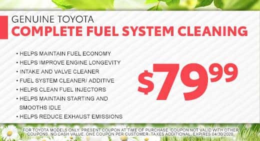 Fuel System Cleaning at Massey Toyota in Kinston, NC