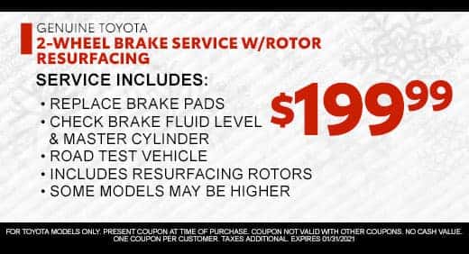 Brake Service with Rotor Resurfacing