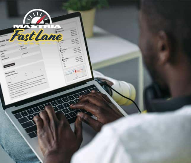 Man Typing on computer