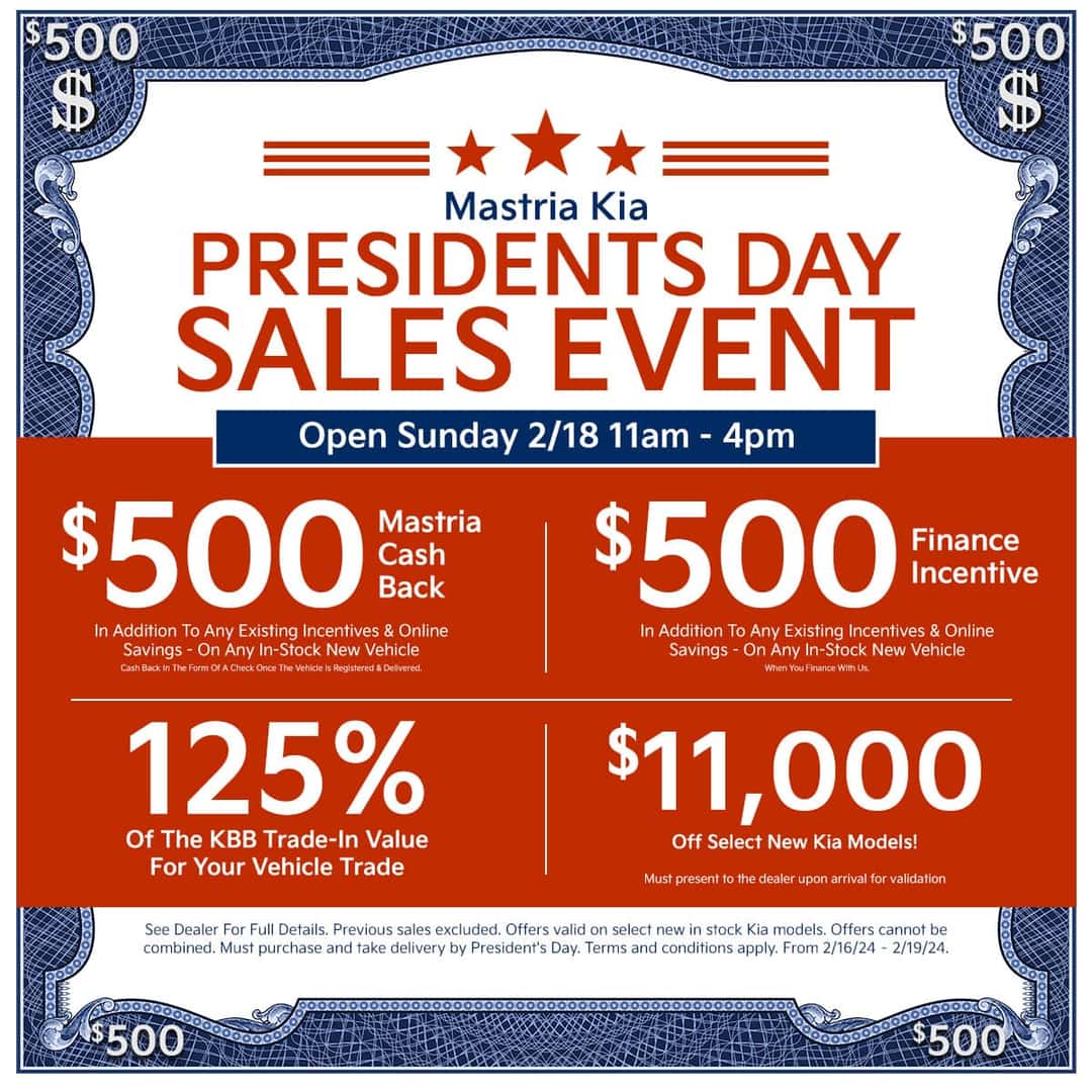 Presidents Day Sales Event Exclusive Offer!