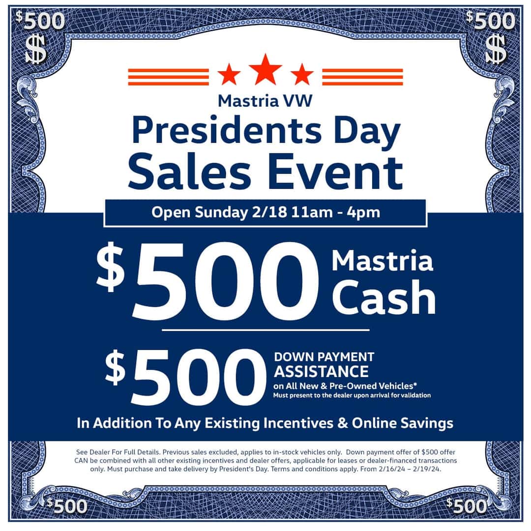 Presidents Day Sales Event Exclusive Offer!
