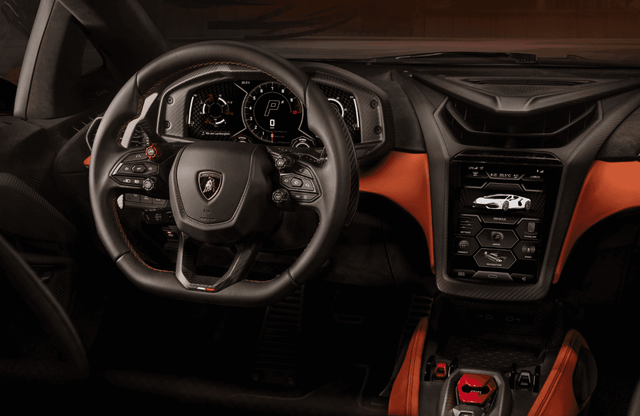 Interior Feature Details for the Revuelto Supercar in Colorado