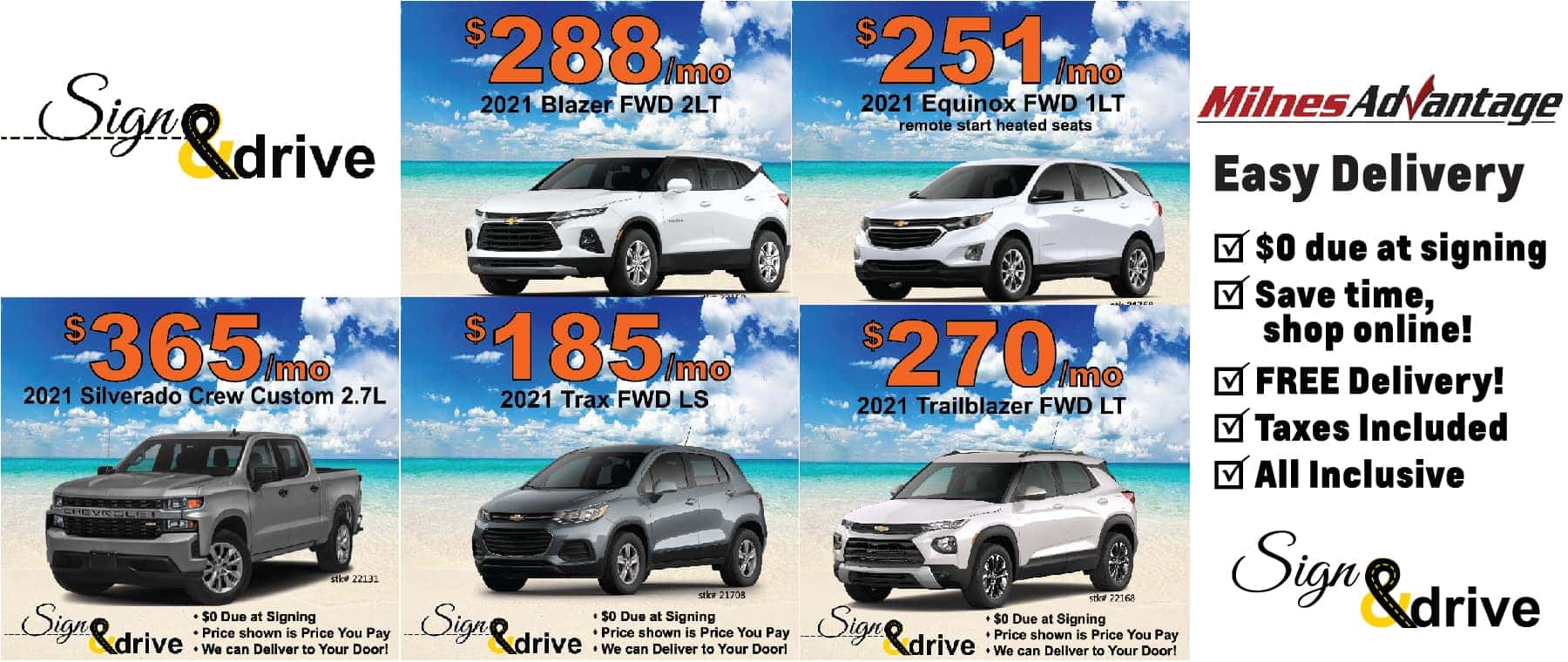 Chevy Lease Special May 2021