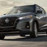 Nissan Ellicott 2022 Nissan Kicks Boulder Gray on Highway