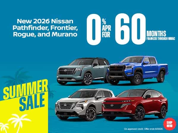 New 2026 Nissan Pathfinder, Frontier, Rogue and Murano Models