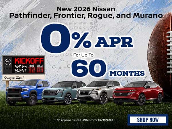New 2026 Nissan Pathfinder, Frontier, Rogue and Murano Models