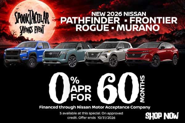 New 2026 Nissan Pathfinder, Frontier, Rogue and Murano Models