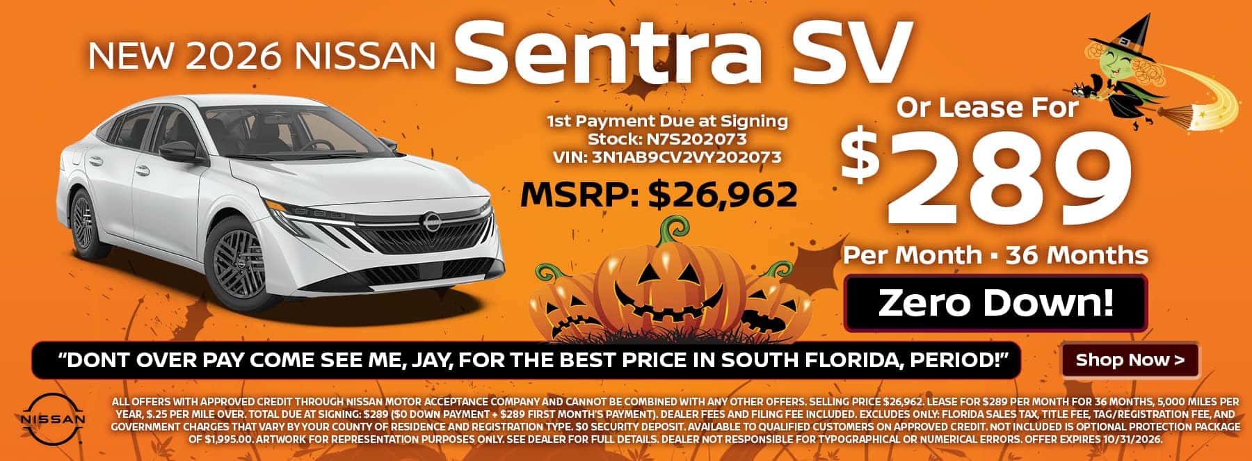 Nissan of Fort Pierce October Specials