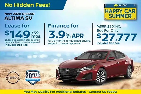 New 2026 Nissan Altima SV