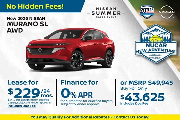 New 2026 Nissan Murano SL AWD