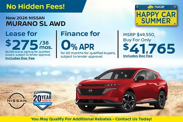 New 2026 Nissan Murano SL AWD