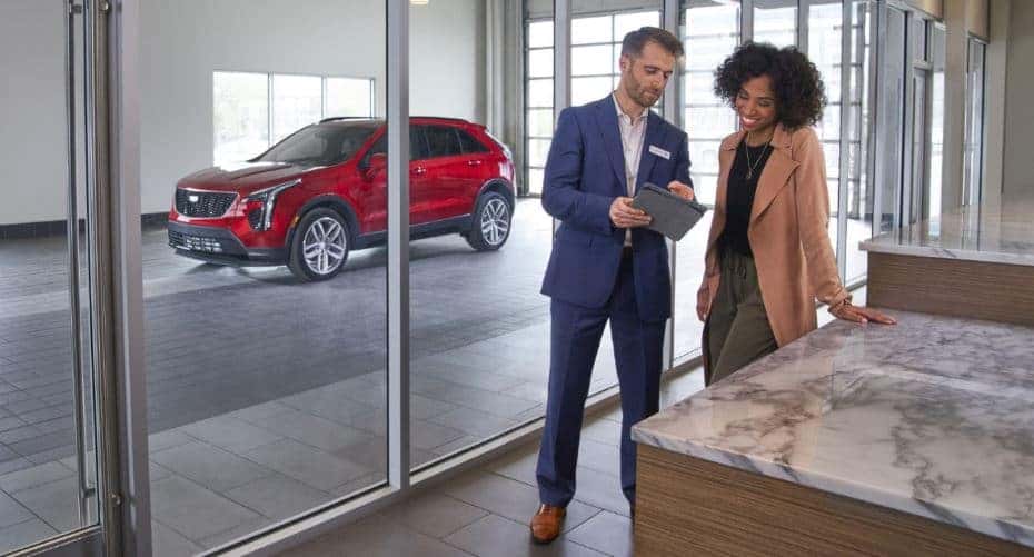 Delivery of a Cadillac at Patrick Cadillac in Schaumburg IL