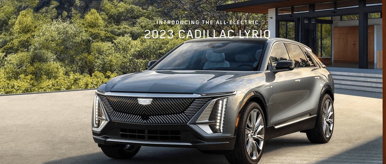 All electric store lyriq cadillac