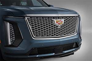 2025 Cadillac Escalade featuring sleek LED lighting for enhanced visibility and modern style.
