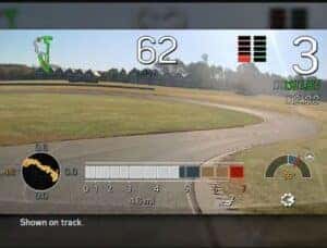  2025 Cadillac CT4-V interior displaying the integrated Performance Data Recorder, capturing real-time driving stats and video for track-ready performance analysis.
