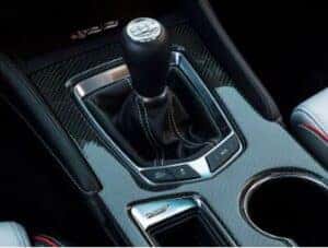 Close-up view of the 2025 Cadillac CT4-V transmission system, highlighting its precision engineering and performance-enhancing design.