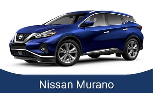 Blue Nissan Murano SUV