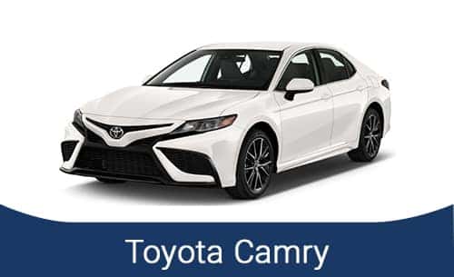 White Toyota Camry 2021