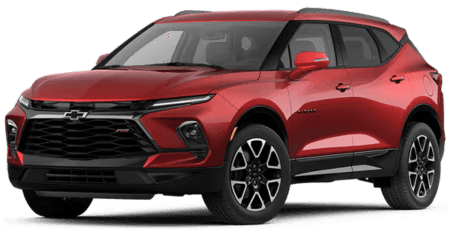 Silver Chevy Blazer SUV